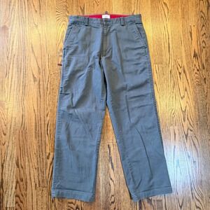 Vintage Dockers Relaxed Fit Chino Pants Side Zipper Pocket 34x30 Green‎